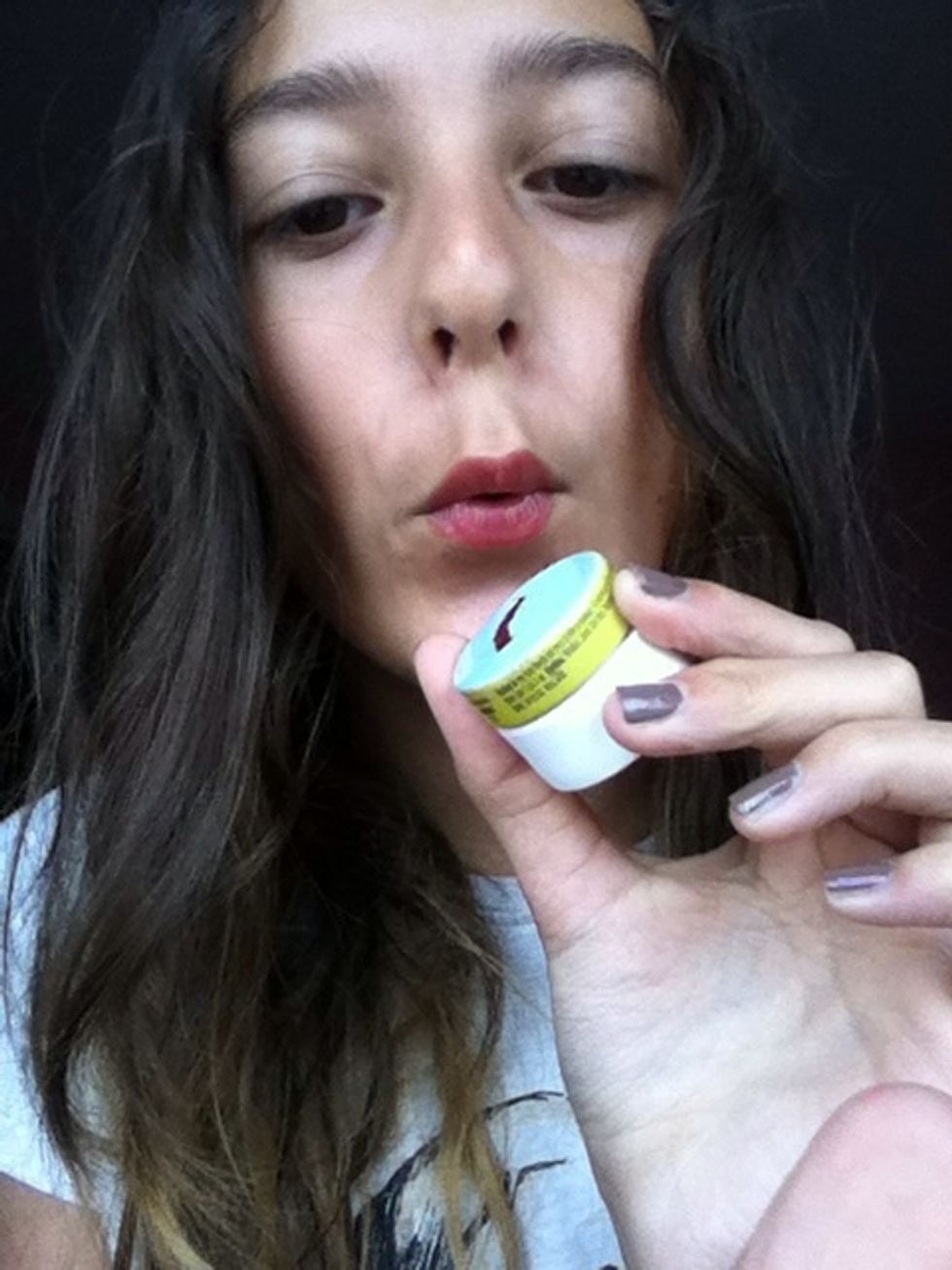 Blow the first part dry