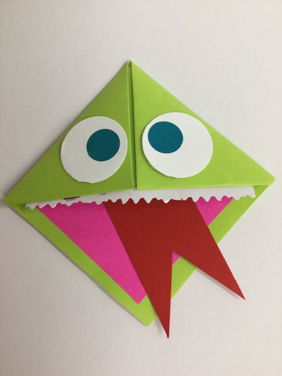 Blue the tongue inside the mouth.