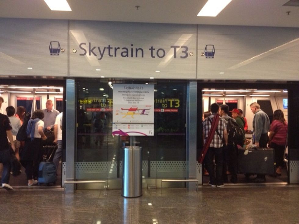 Board the Sky Train to T3