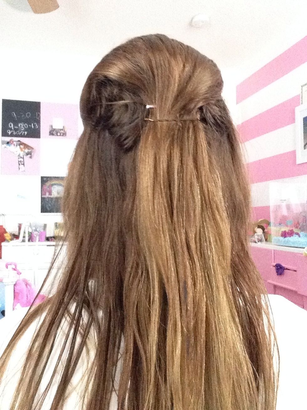 Bobby pin that back.