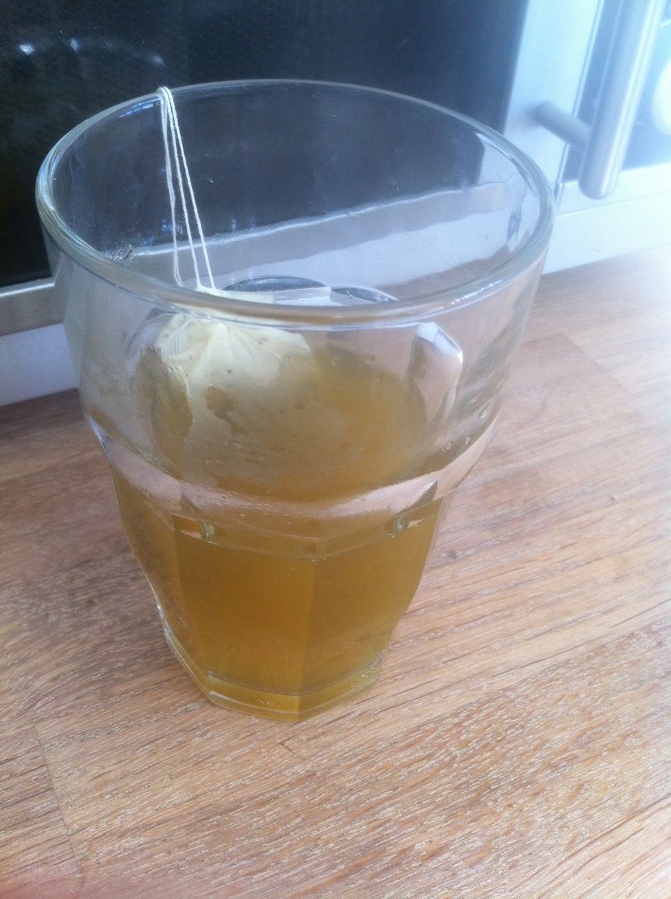Boil 1 cup watter a add your tea bags. Let it sit for 10-15 minuttes.