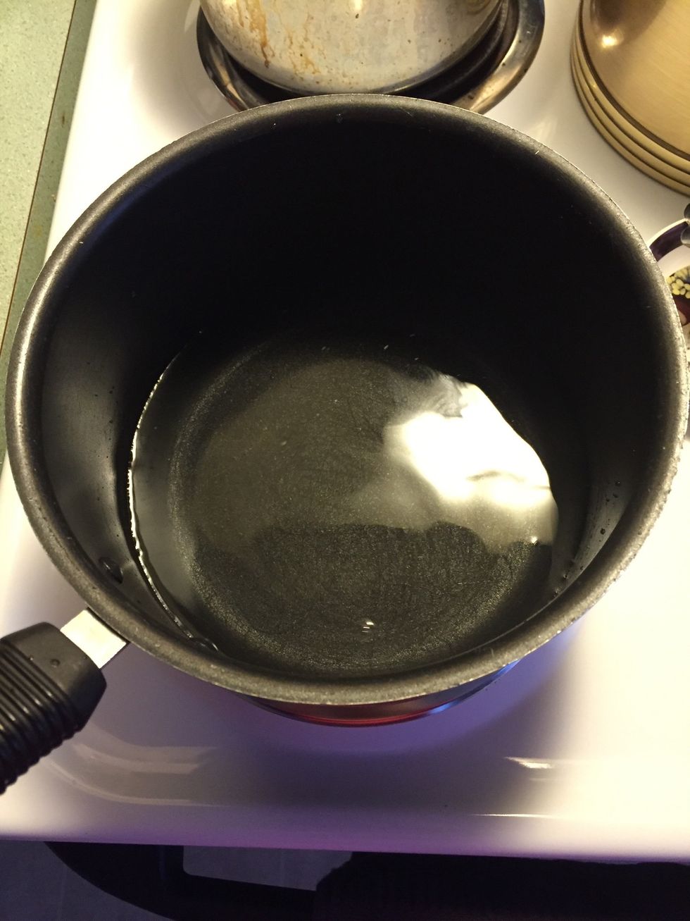 Boil 3 cups of water