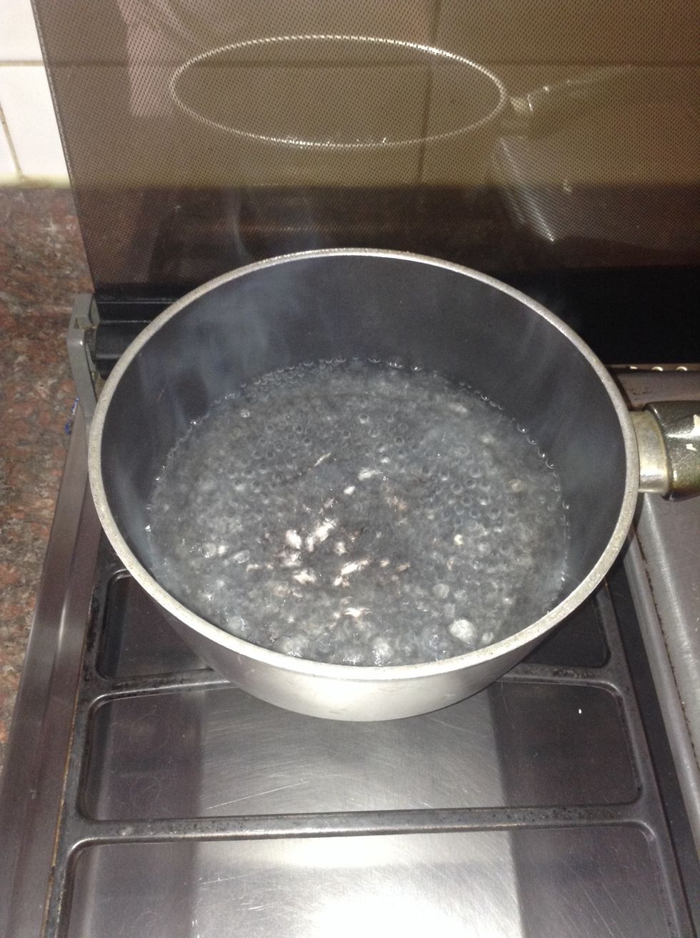 Boil 4 cups water