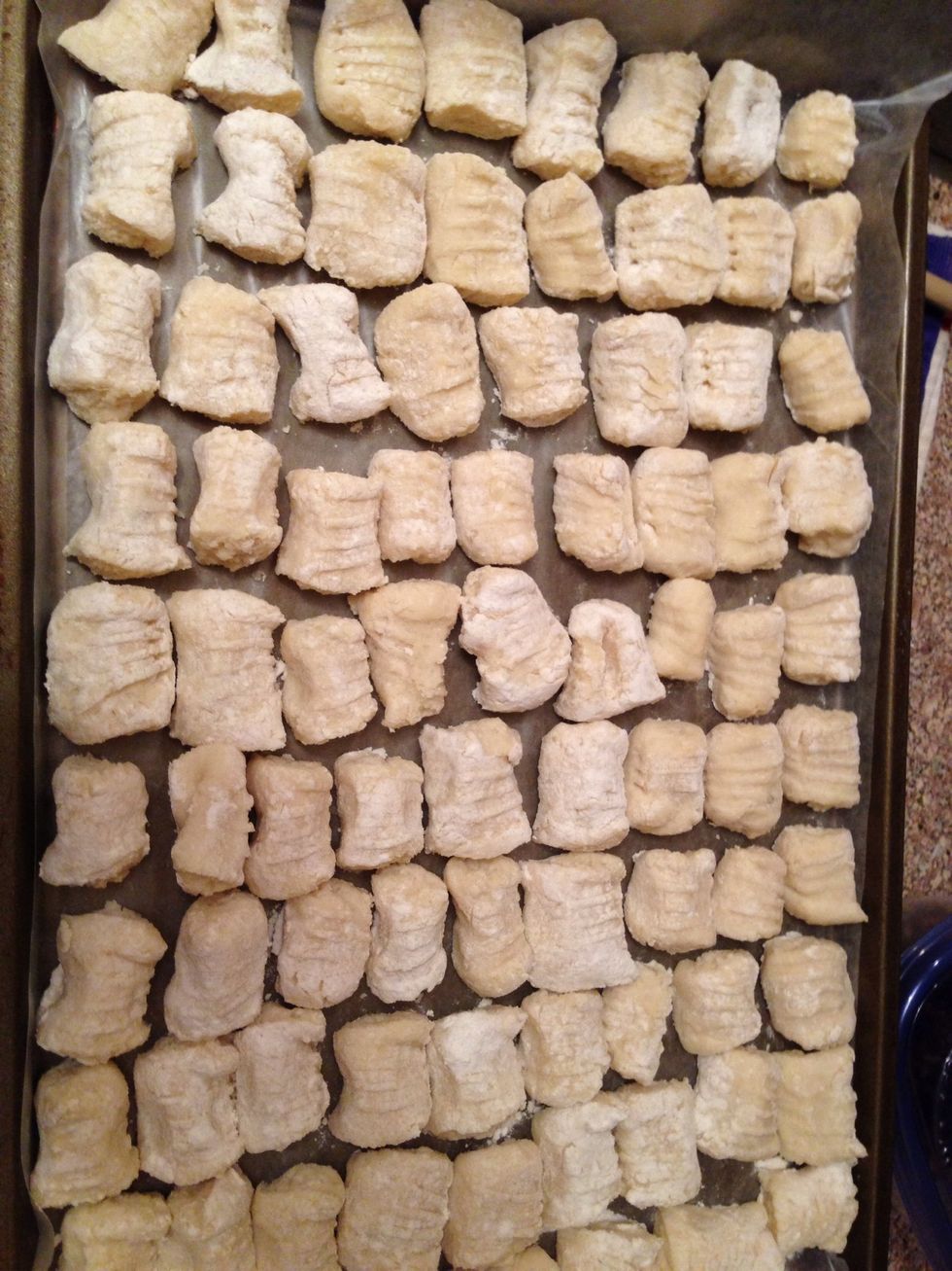 Boil a pasta of your choice to al dente, don't forget to salt your pasta water (as salty as the sea). I had left-over gnocchi, which is why I wanted he bolognese in the first place.