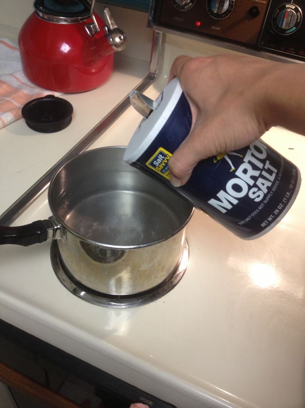Boil and salt water