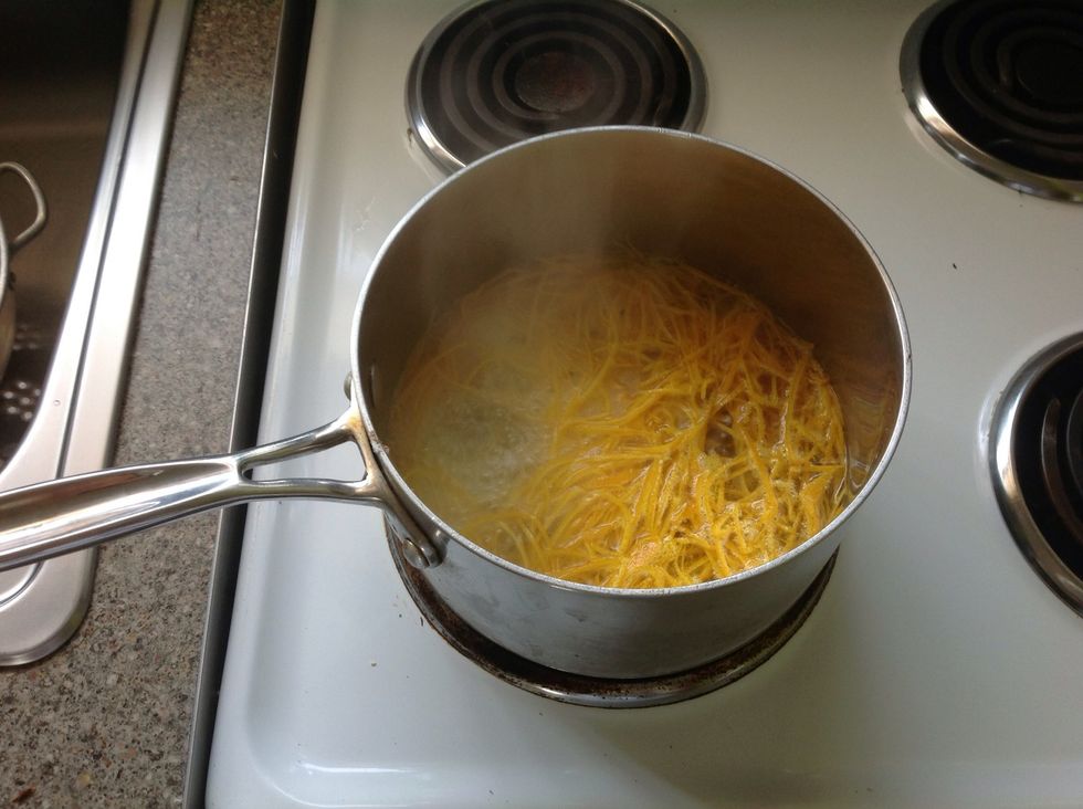 Boil and take off straight away