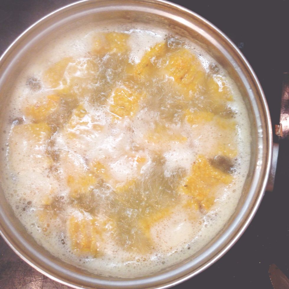 Boil for 3-5 mins (or until all gnocchi is floating to the top of the water.