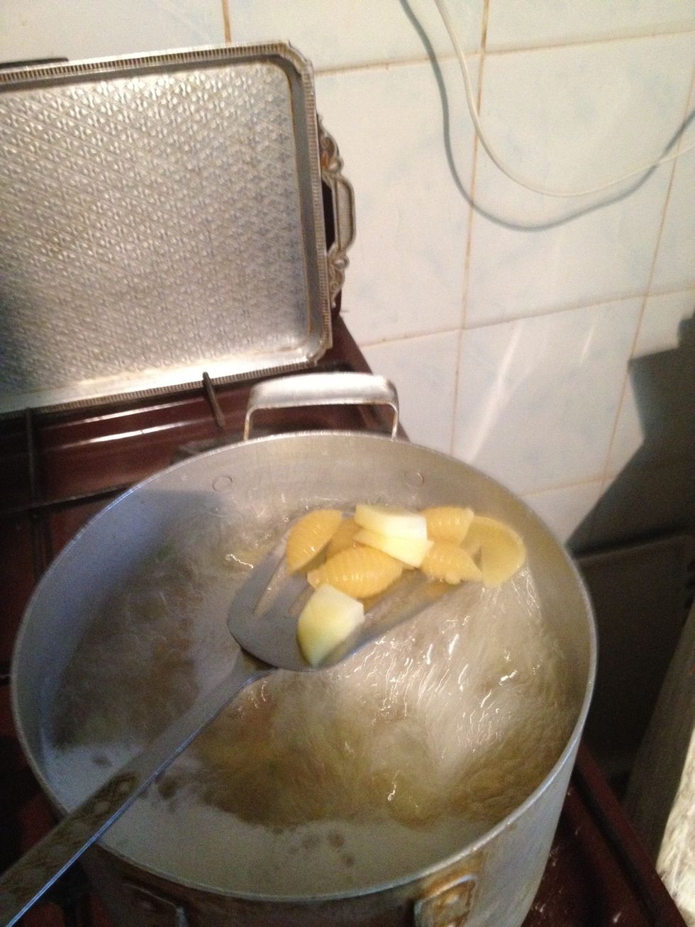 Boil for the amount of time written on the packet