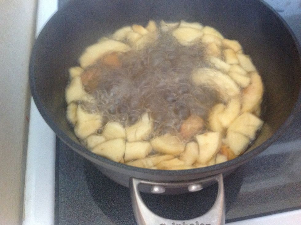 Boil fruit for 5 minutes