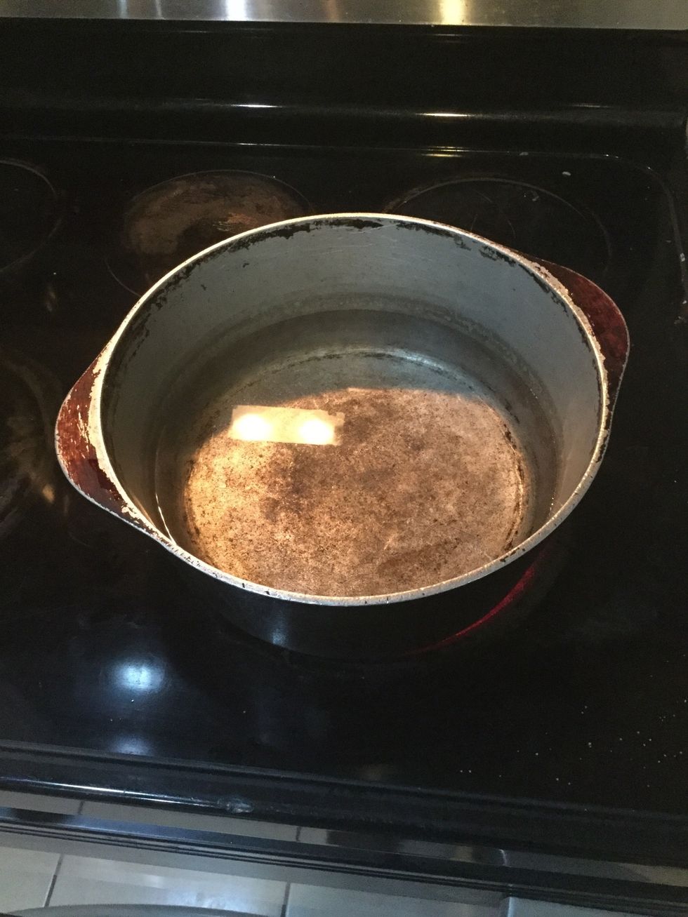 Boil hot water in a pot