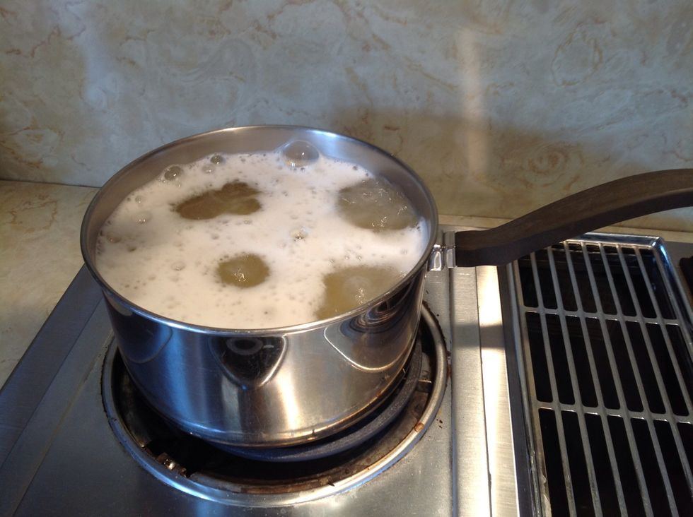 Boil pasta according to package directions.