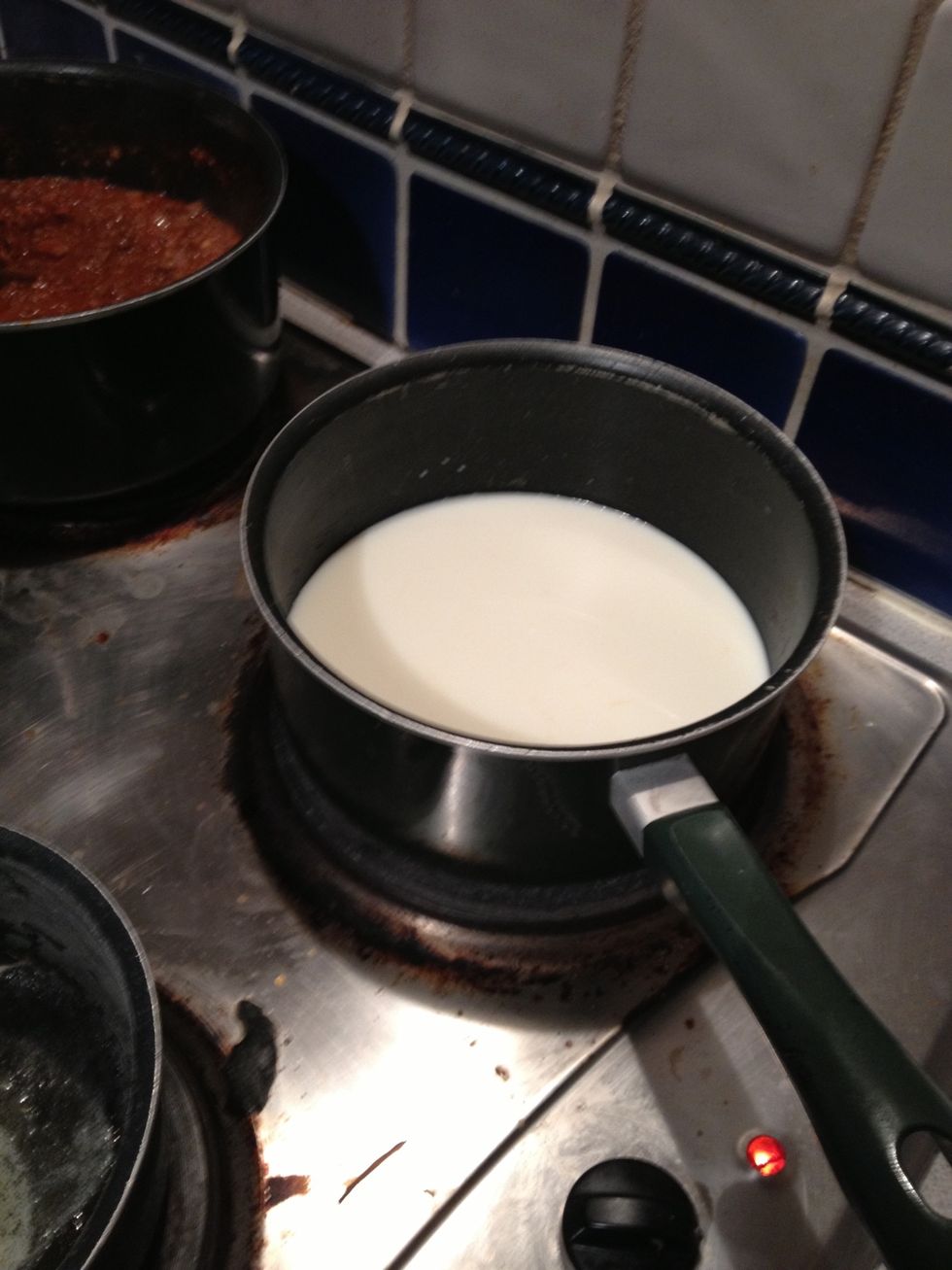 Boil pint and a quarter of milk separately