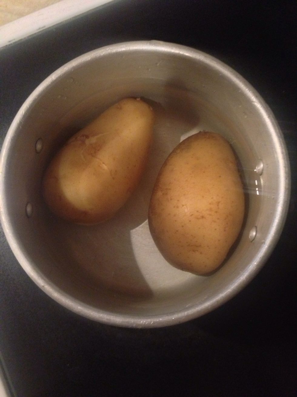 Boil potato till fully cooked.
