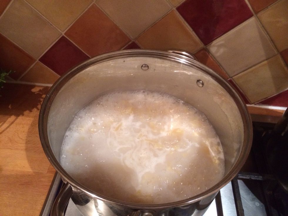 Boil salted water.