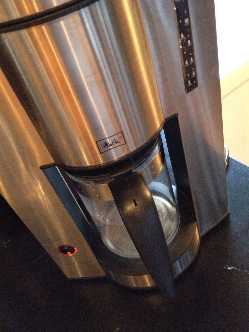 Boil some coffee, you can also do it later but i did mine now.