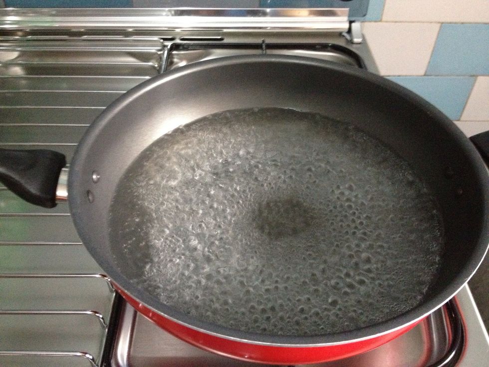 Boil some water. Just enough to cook the noodles