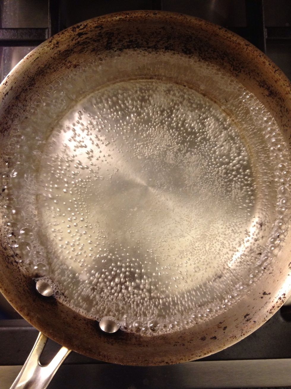 Boil stock or water