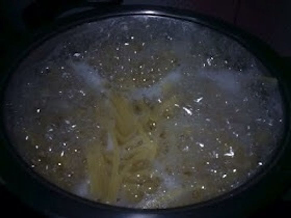 Boil the Noodles until soft and cooked.