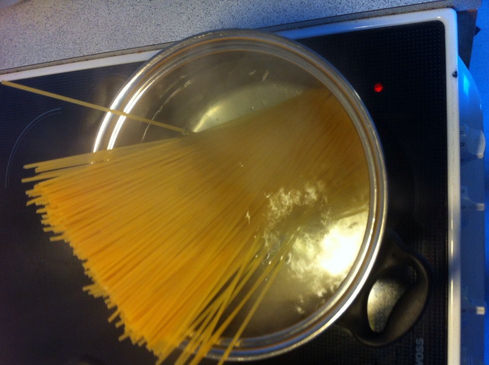 Boil the pasta in plenty of salted water