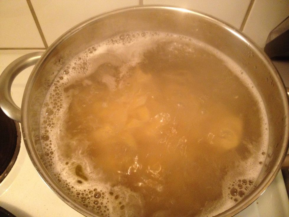 Boil the pasta.