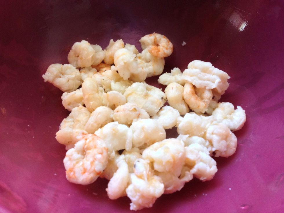 Boil the shrimps..it look like this..