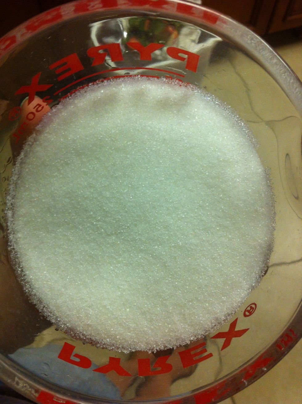 boil the sugar, water and cornstarch until clear and thick