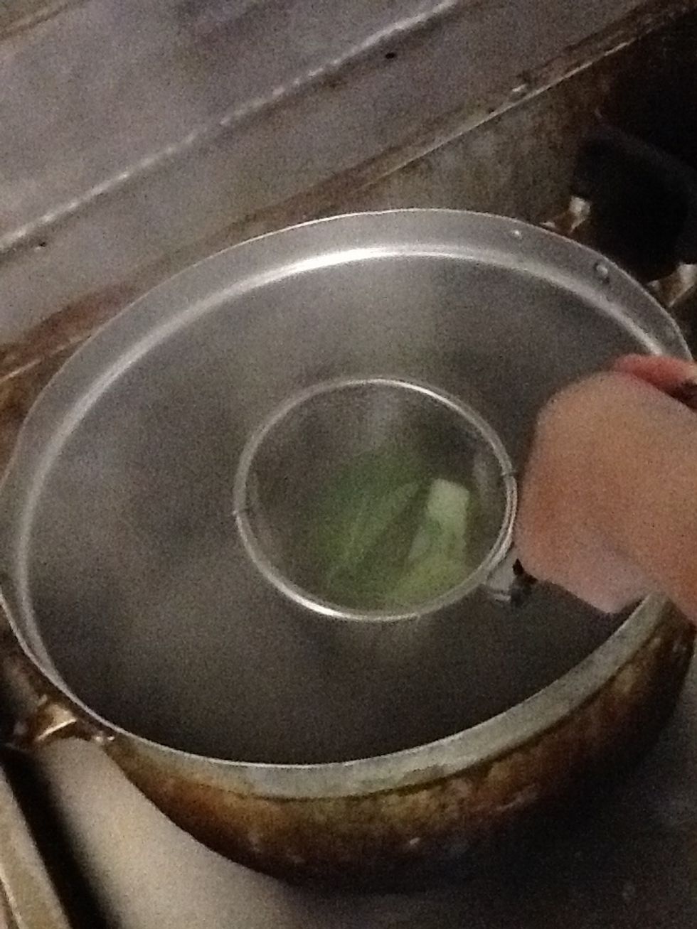 Boil the vegetables before cooking