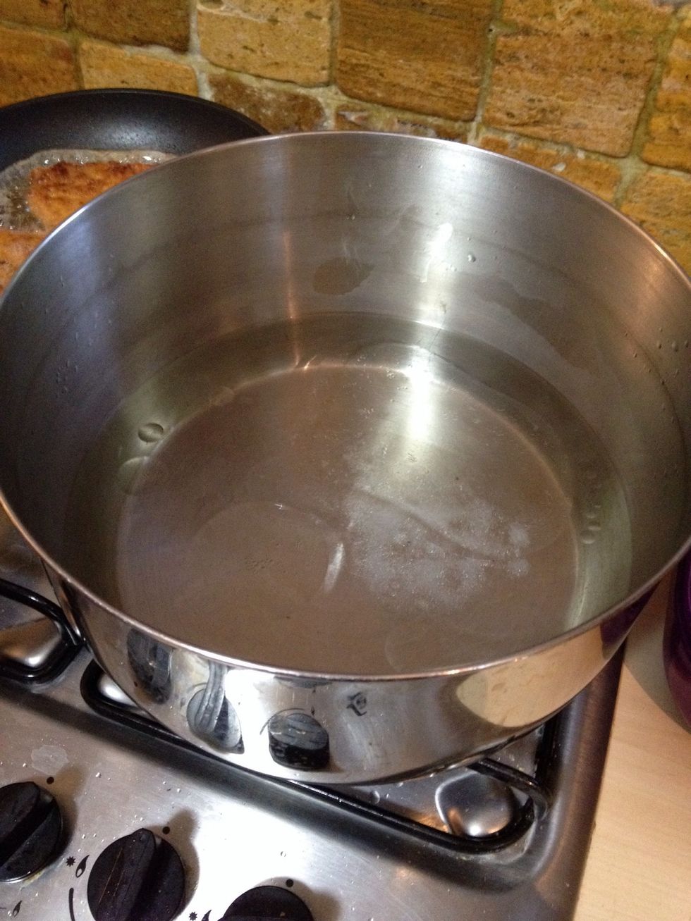 boil the water, oil & salt without the rice