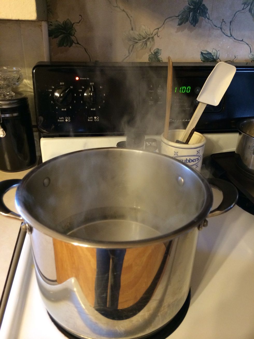 Boil the water! Ok, while I'm waiting...Polyphenolic compounds prevent the growth of microbes in your flooring. The tea will get in all the cracks and clean house all while leaving a beautiful finish!