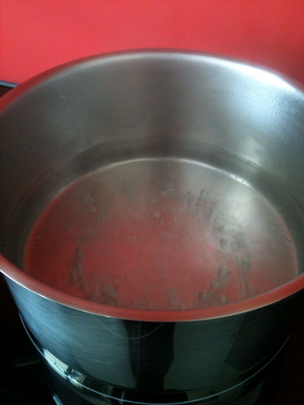 Boil the water ( the pan should not be too small)