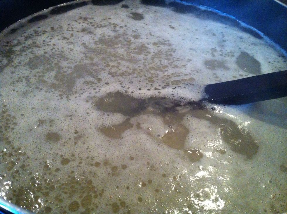 boil till cooked and drain water