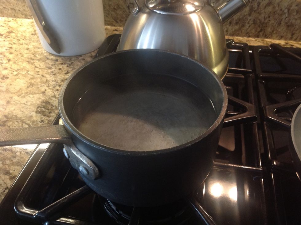 Boil water and cook noodles (use any type of noodles)