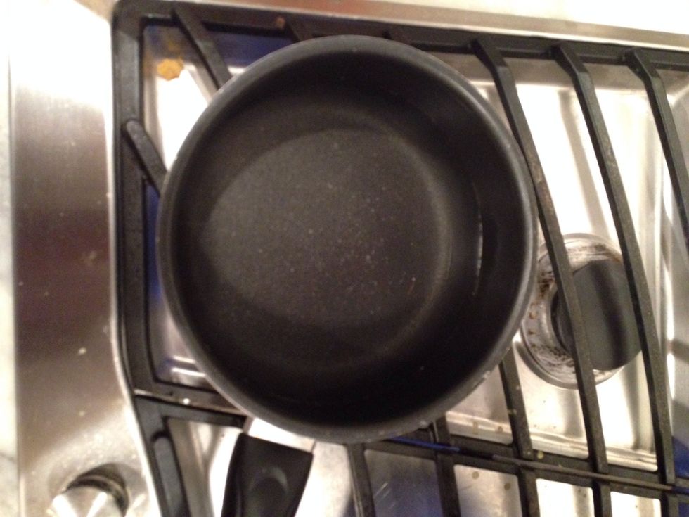 Boil water for pasta (about 3 cups)