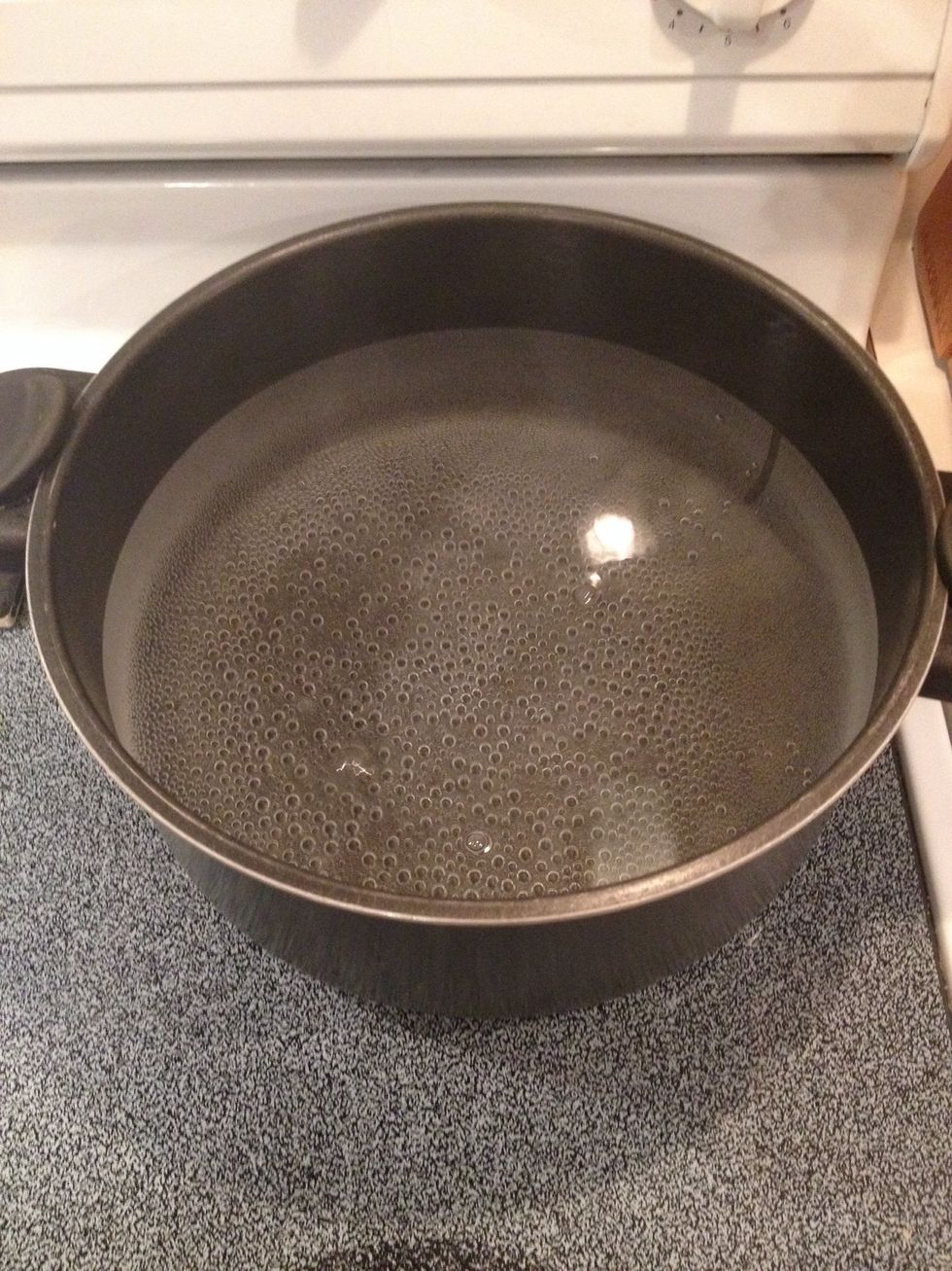 Boil water in a large pot.