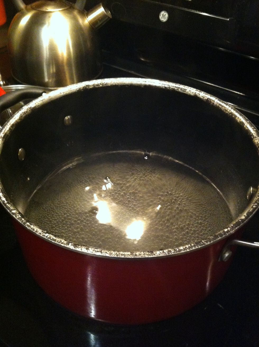 Boil Water to cook the spinach