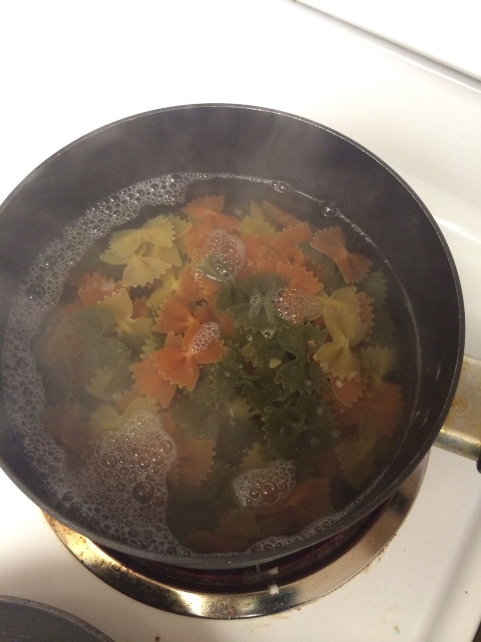Boil your pasta and let it cool