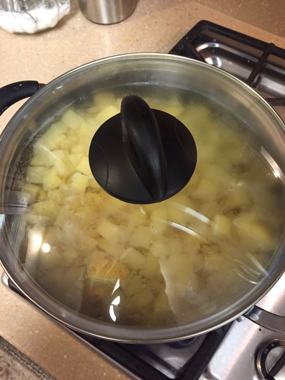 Boil your Potatoes until soft (to your liking)