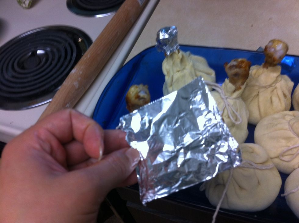 Bones can be wrapped with foil so they do not overheat.