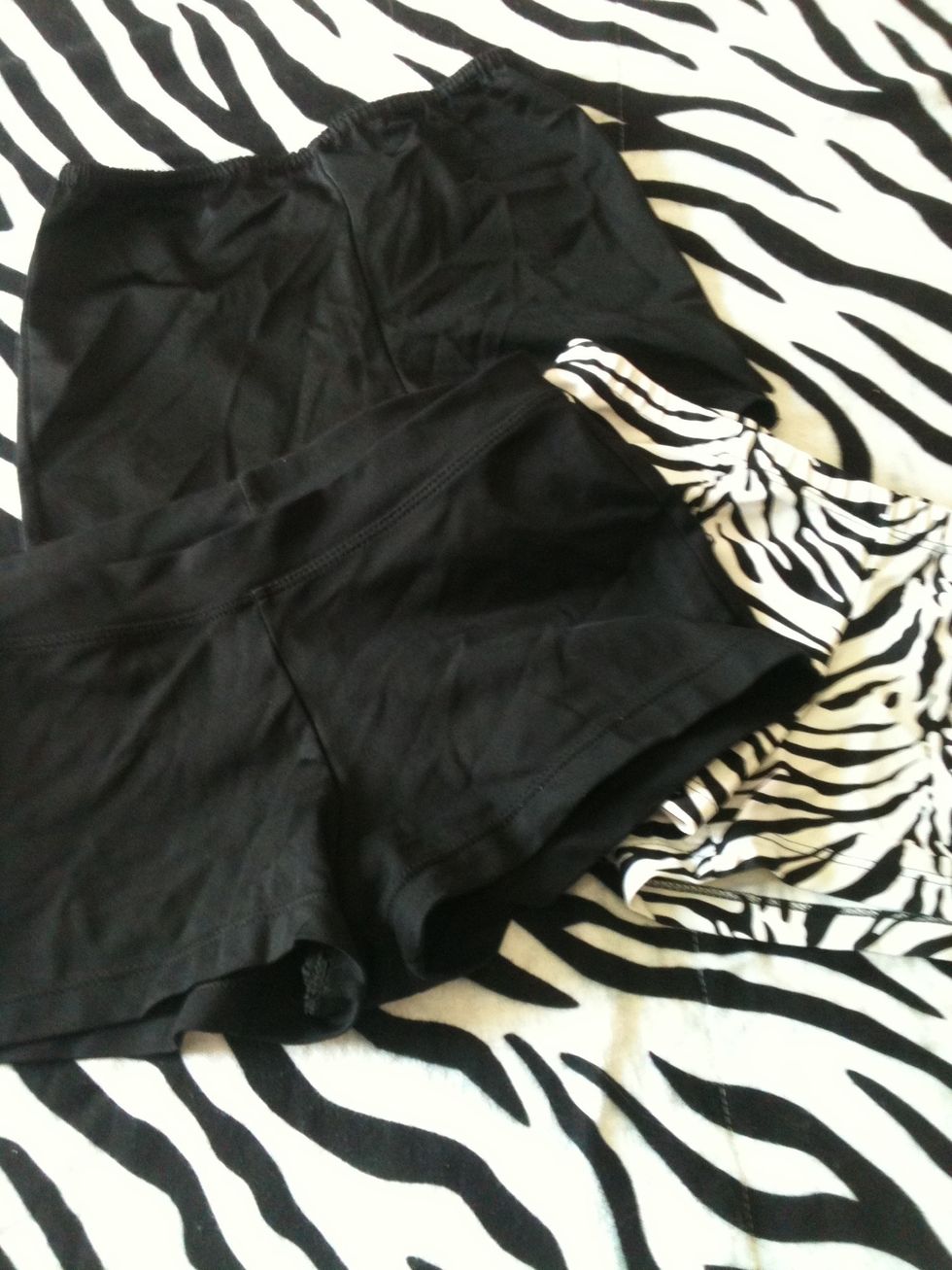 Booty shorts or spandex are optional over your leotards