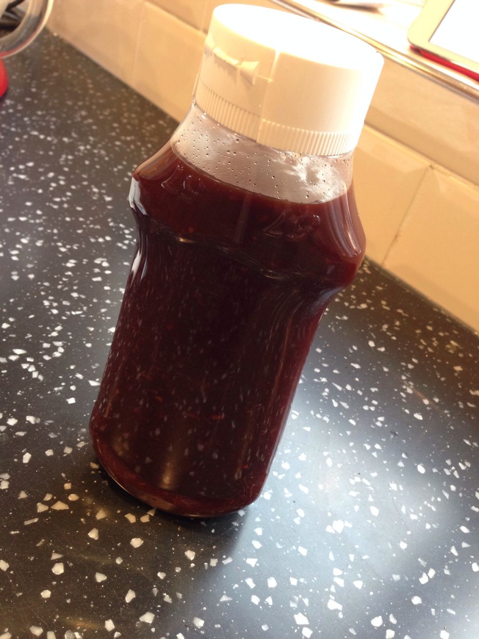 Bottle and store in the refrigerator. Great as a marinade or dip.