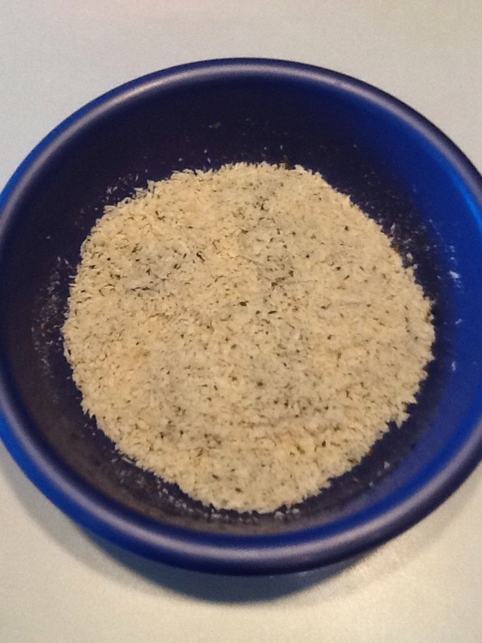 Bowl #3: Panko with oregano, mix well.