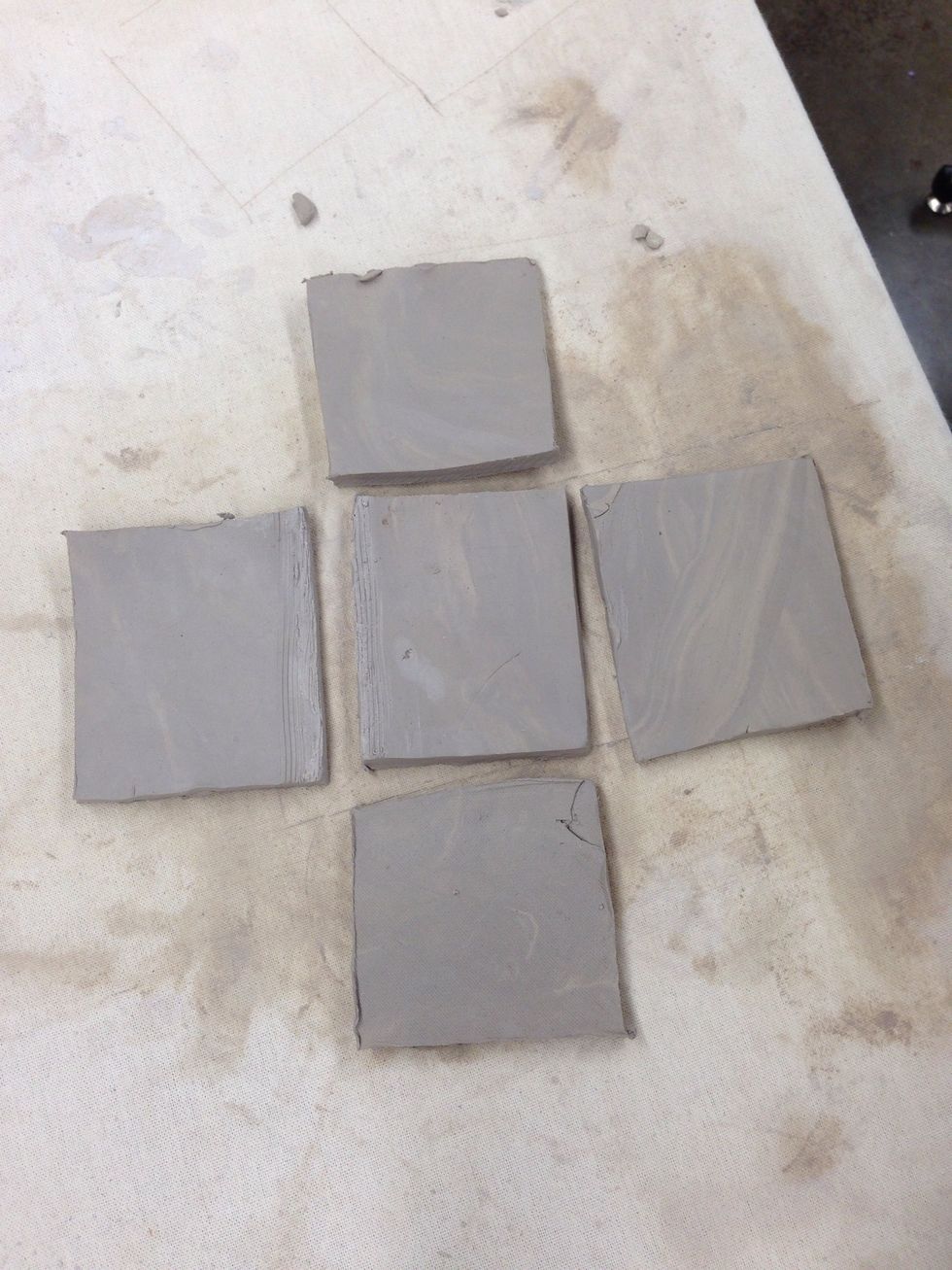 Box Pot: Cut 5 shapes that fit together as the sides of the box.  2 of the sides should be a little longer the the middle for connecting.