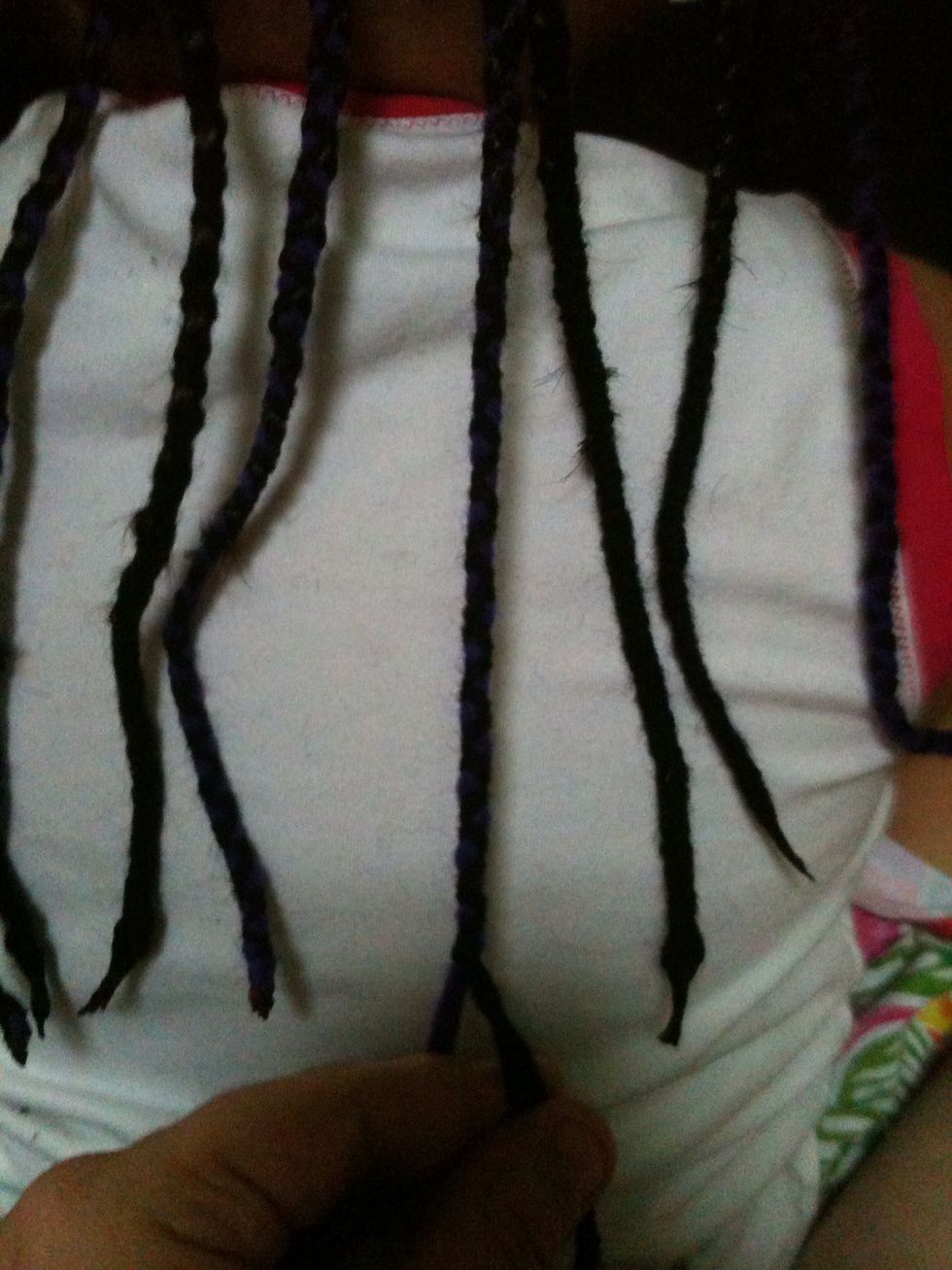Braid all the way down to get same length as others