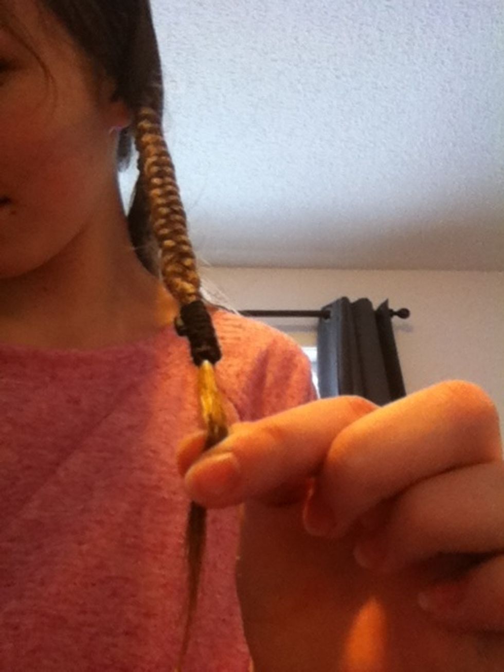 Braid it as far down as possible and make sure to keep it really tight!