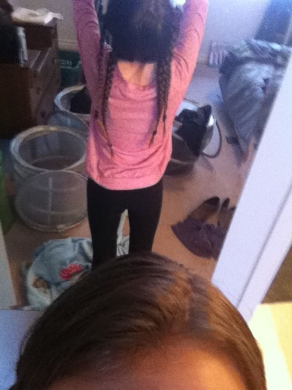 Braid the rest of the parts