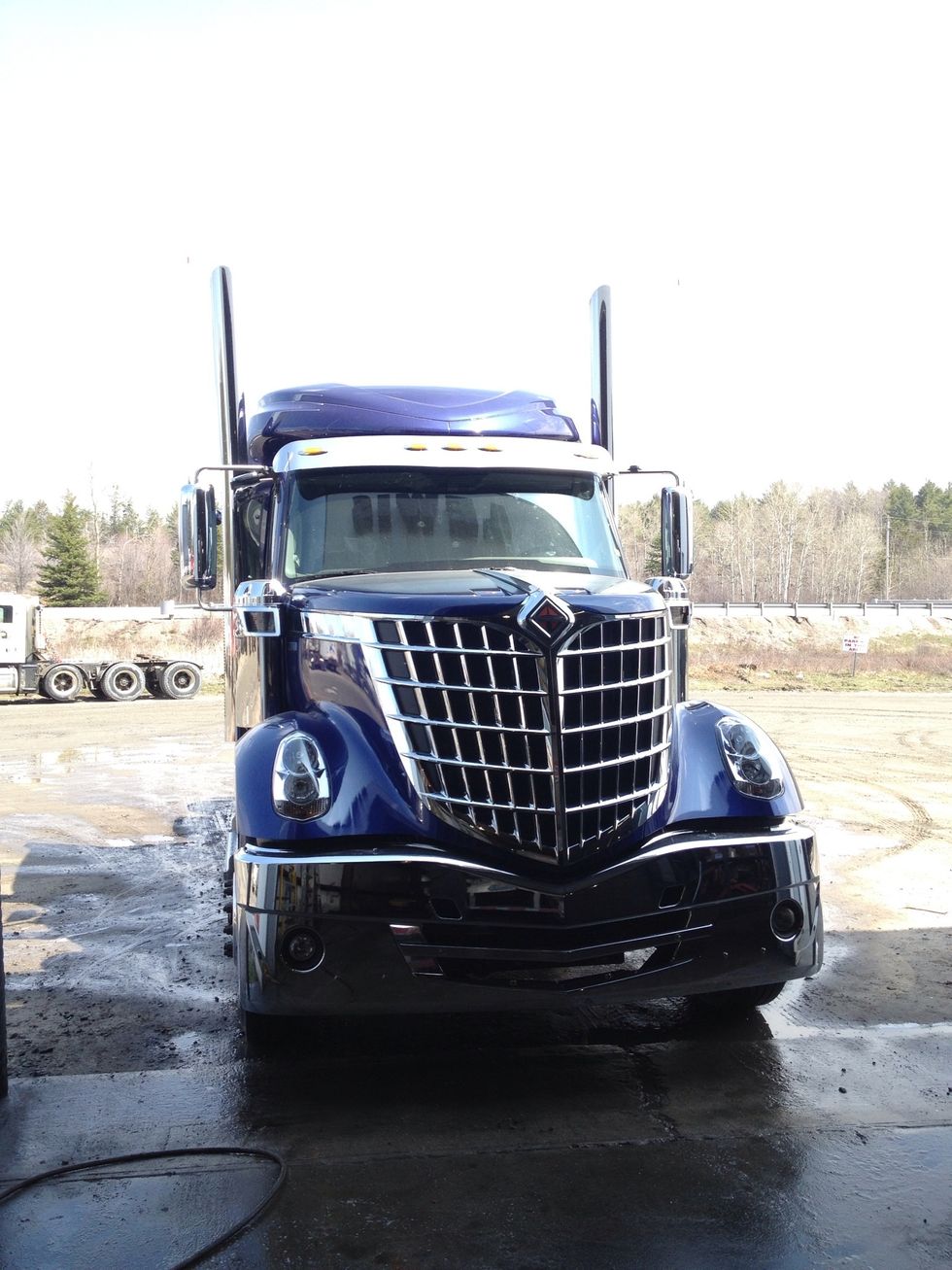 Brand spankin' new 2013 International Lonestar all shined up for the customer!
