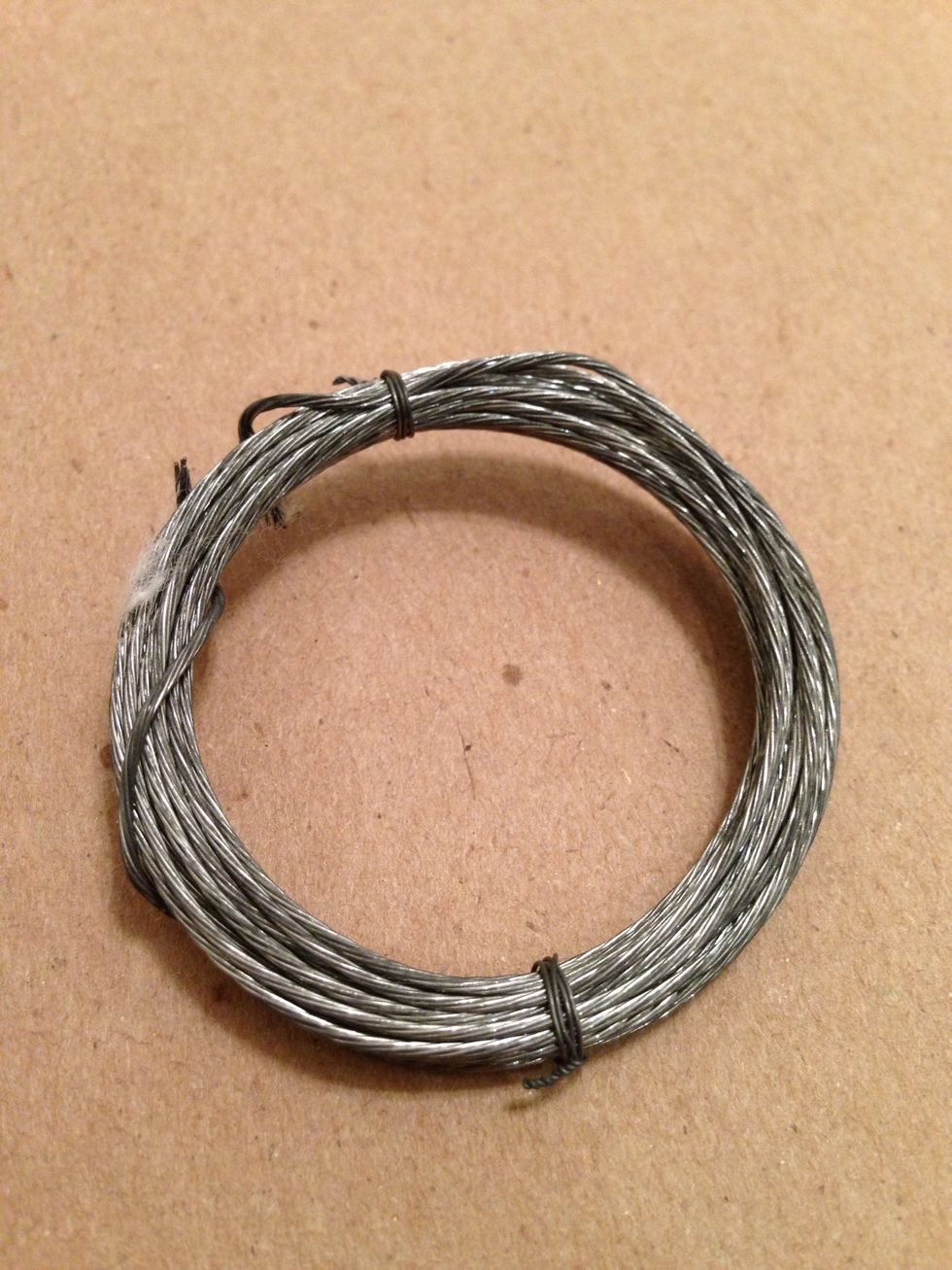 Brass snare wire (picture hanging wire works great)