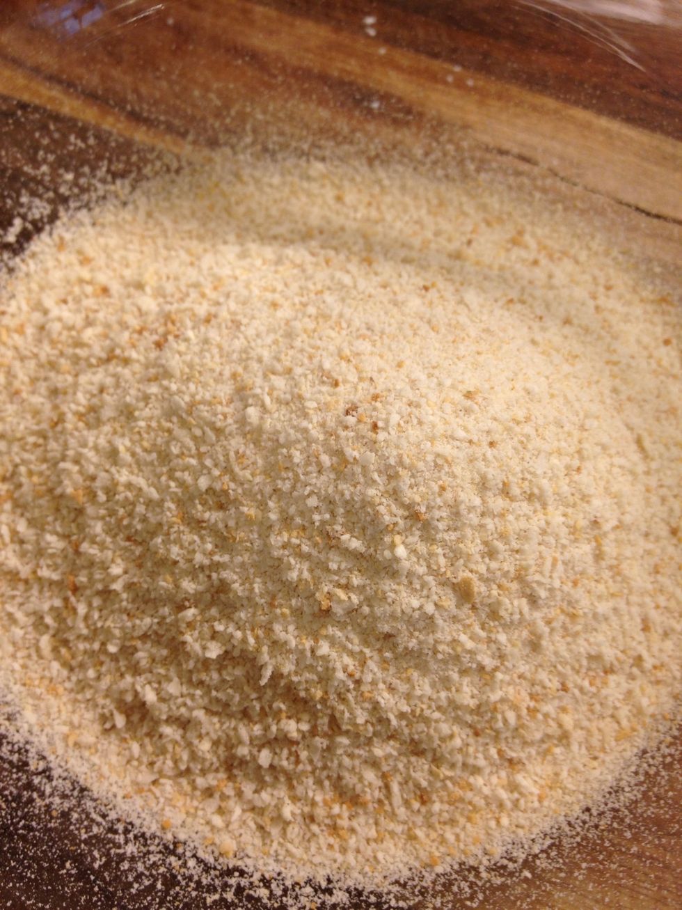 Breadcrumbs or cornmeal