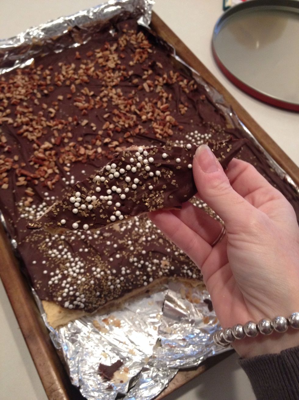 Break into small pieces.