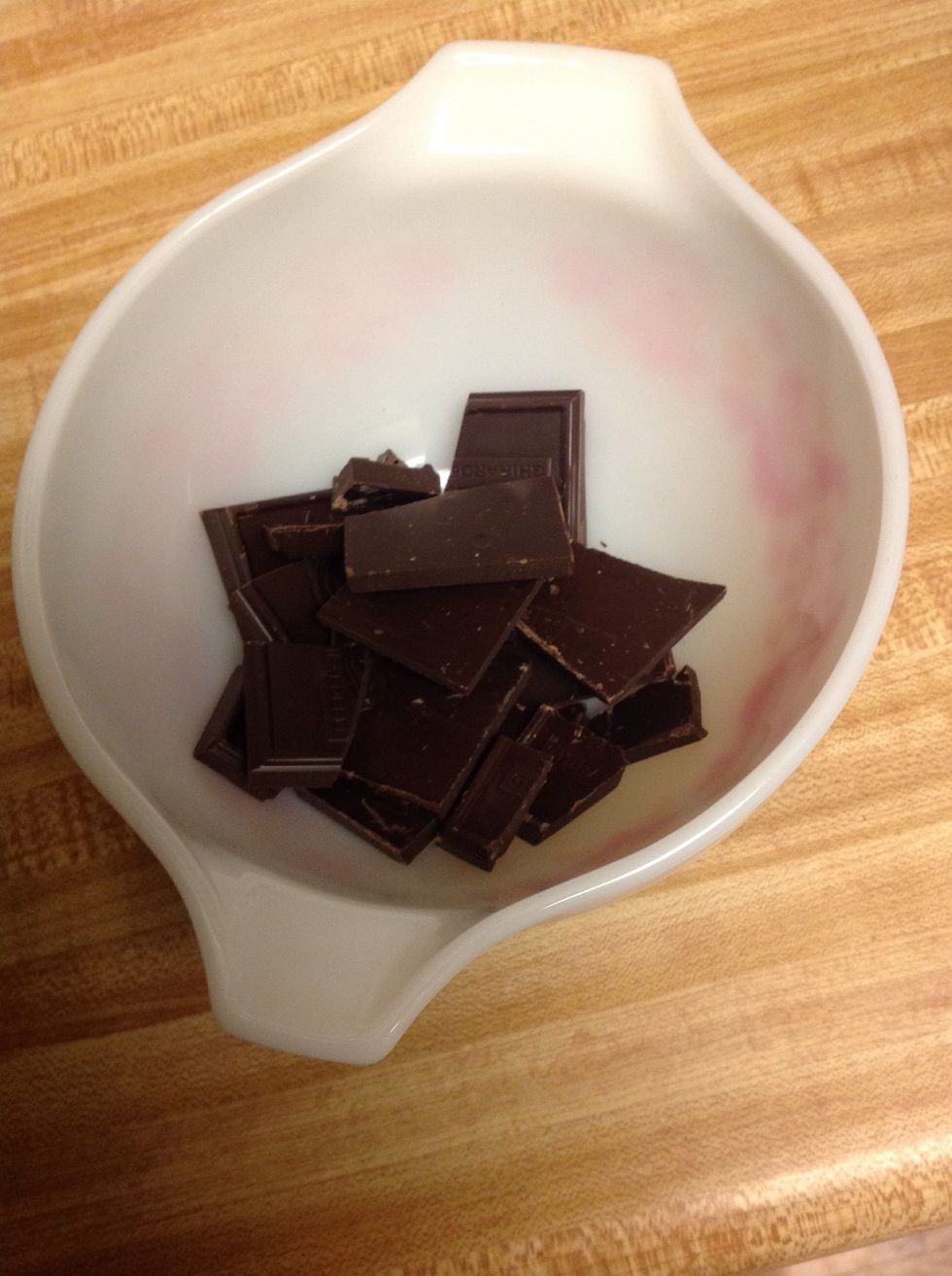 Break the chocolate into a bowl